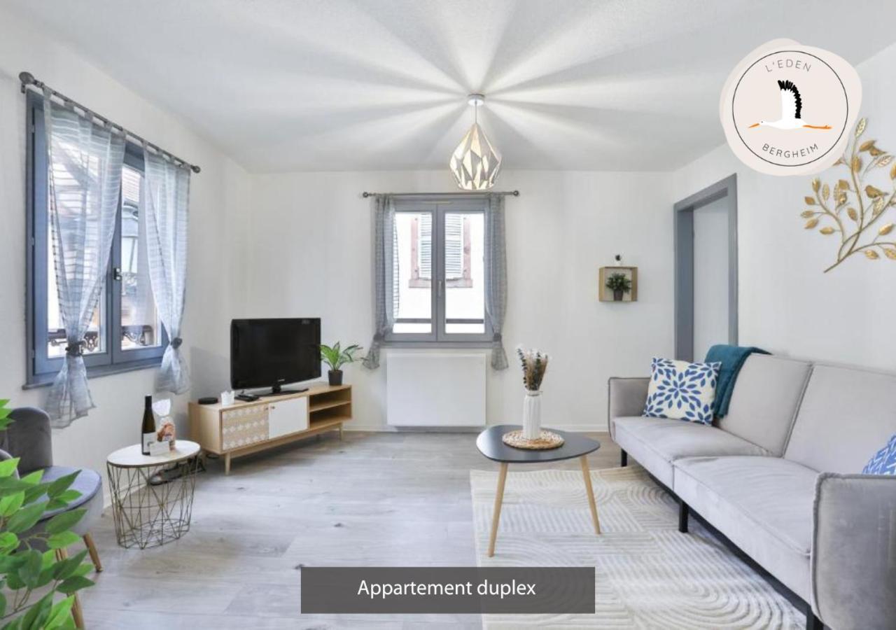 Appartements Duplex 3 Et 4 Personnes - Climatisation - Village Elu Parmi Les "Plus Beaux Villages De France" - Route Des Vins - Centre Alsace Bergheim Luaran gambar