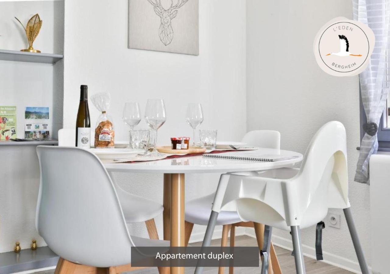 Appartements Duplex 3 Et 4 Personnes - Climatisation - Village Elu Parmi Les "Plus Beaux Villages De France" - Route Des Vins - Centre Alsace Bergheim Luaran gambar