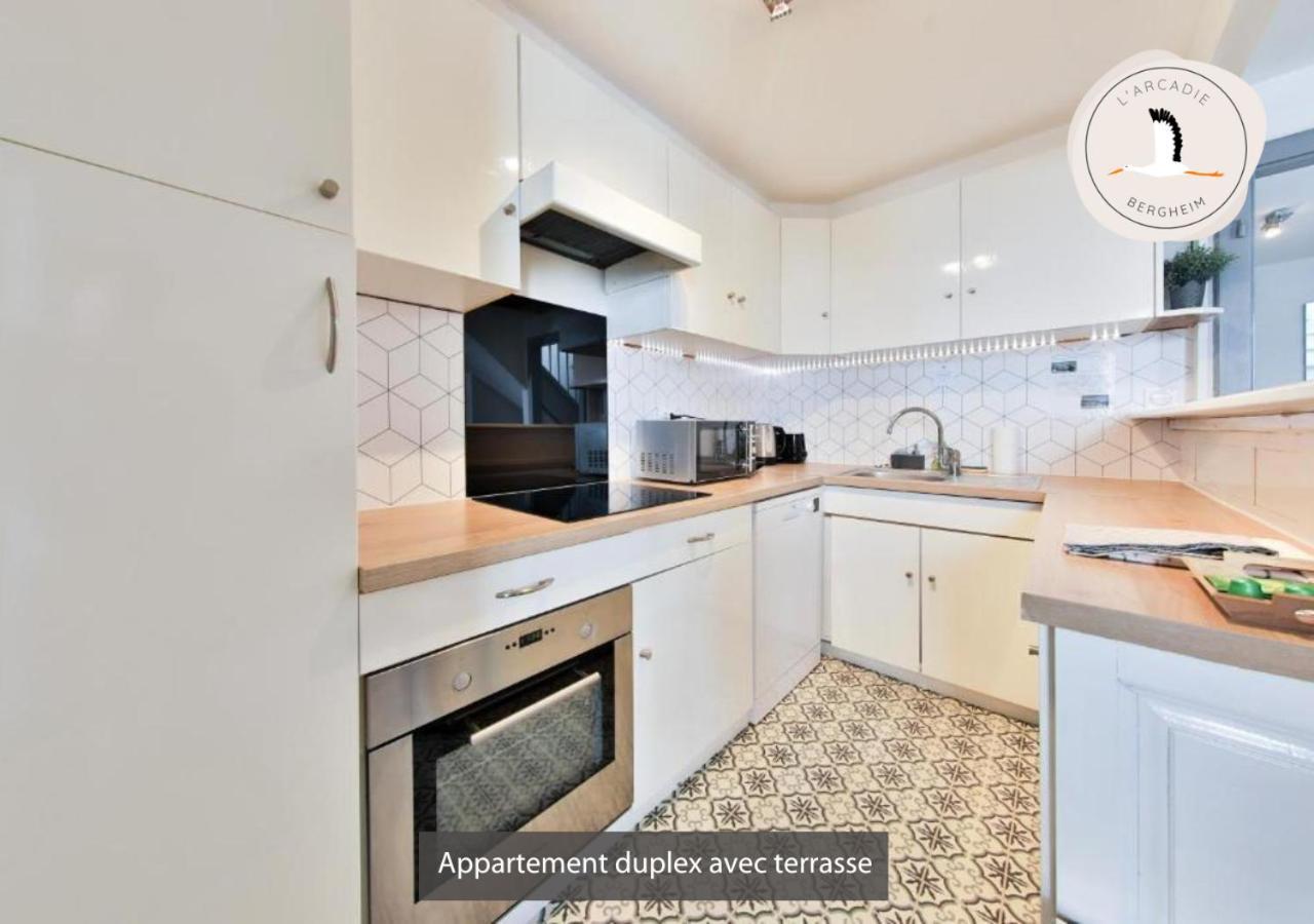 Appartements Duplex 3 Et 4 Personnes - Climatisation - Village Elu Parmi Les "Plus Beaux Villages De France" - Route Des Vins - Centre Alsace Bergheim Luaran gambar
